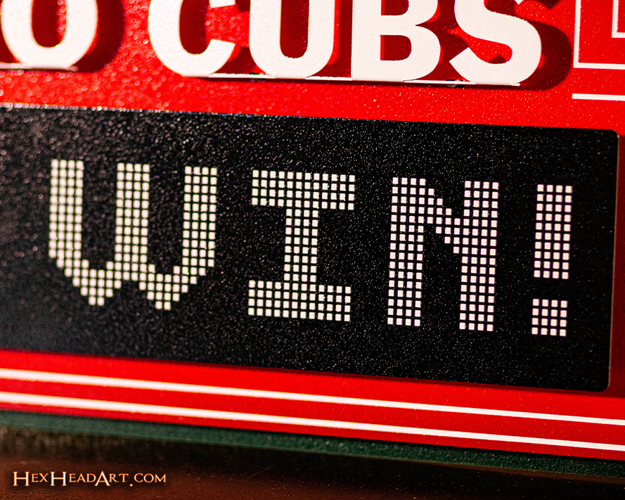 Chicago Cubs Wrigley Field Marquee Metal Wall Art