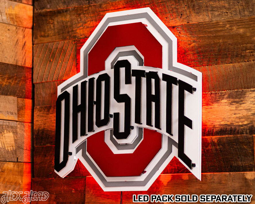 The Ohio State 3D Metal Artwork