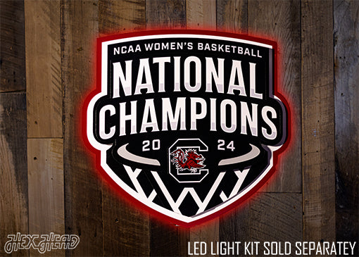 South Carolina Gamecocks 2024 National Champions 3D Metal Wall Art