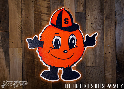 Syracuse Orange "OTTO" 3D Vintage Metal Wall Art