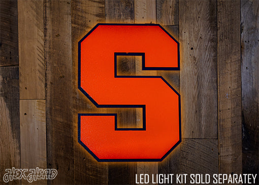 Syracuse Orange "S" 3D Vintage Metal Wall Art