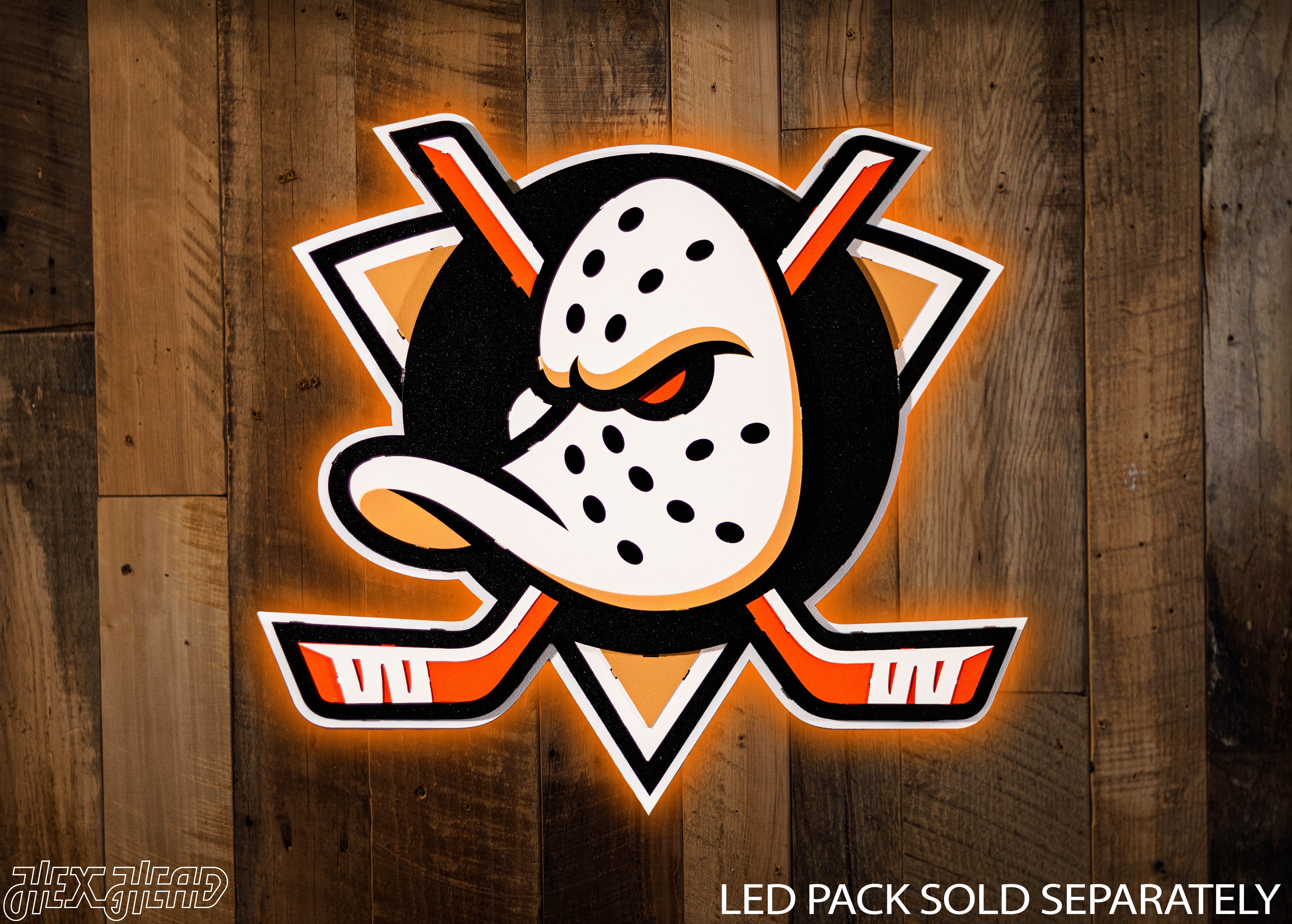 Anaheim Ducks "Mighty Duck" 3D Vintage Metal Wall Art