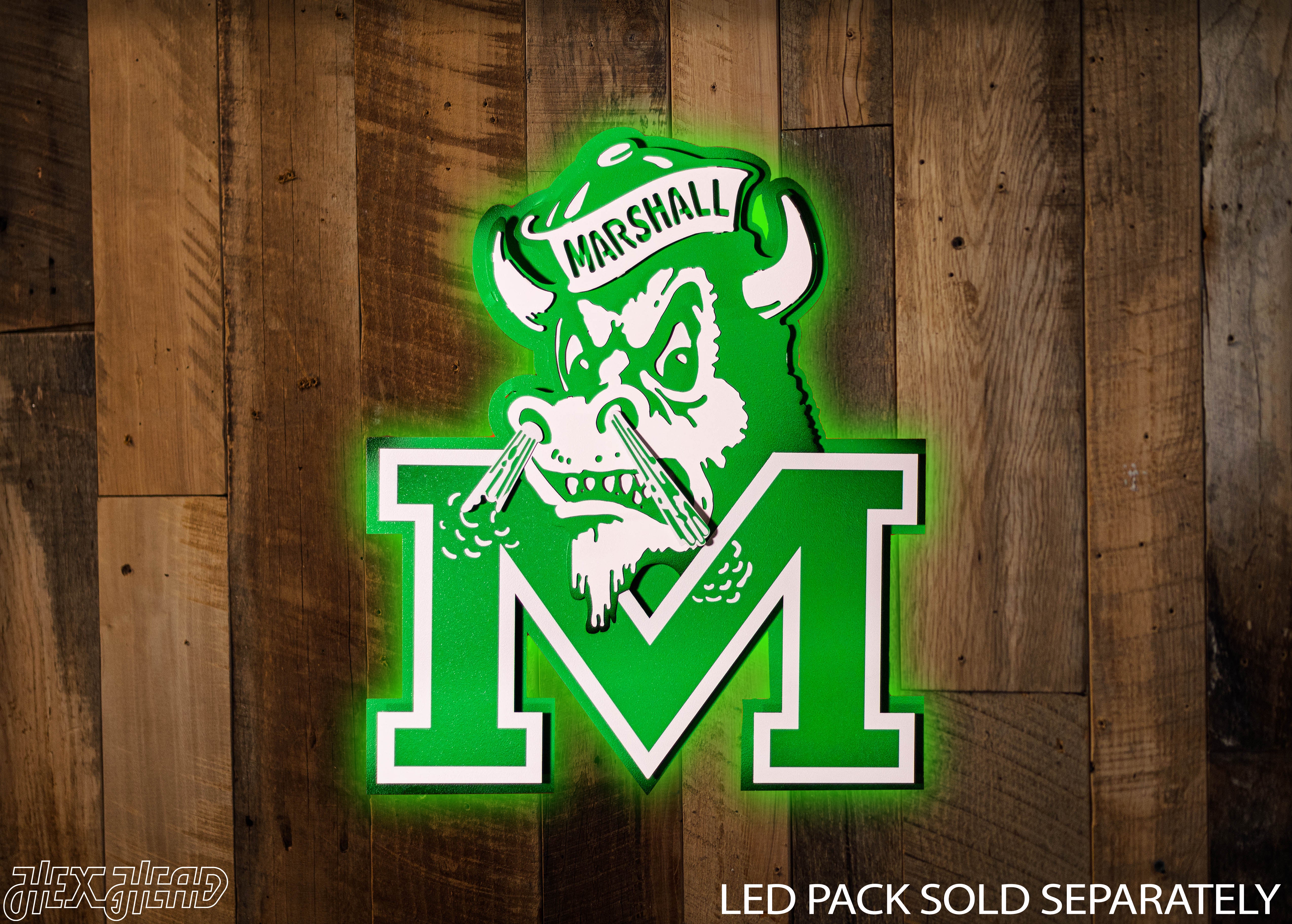Marshall Thundering Herd VAULT Throwback 3D Metal Wall Art