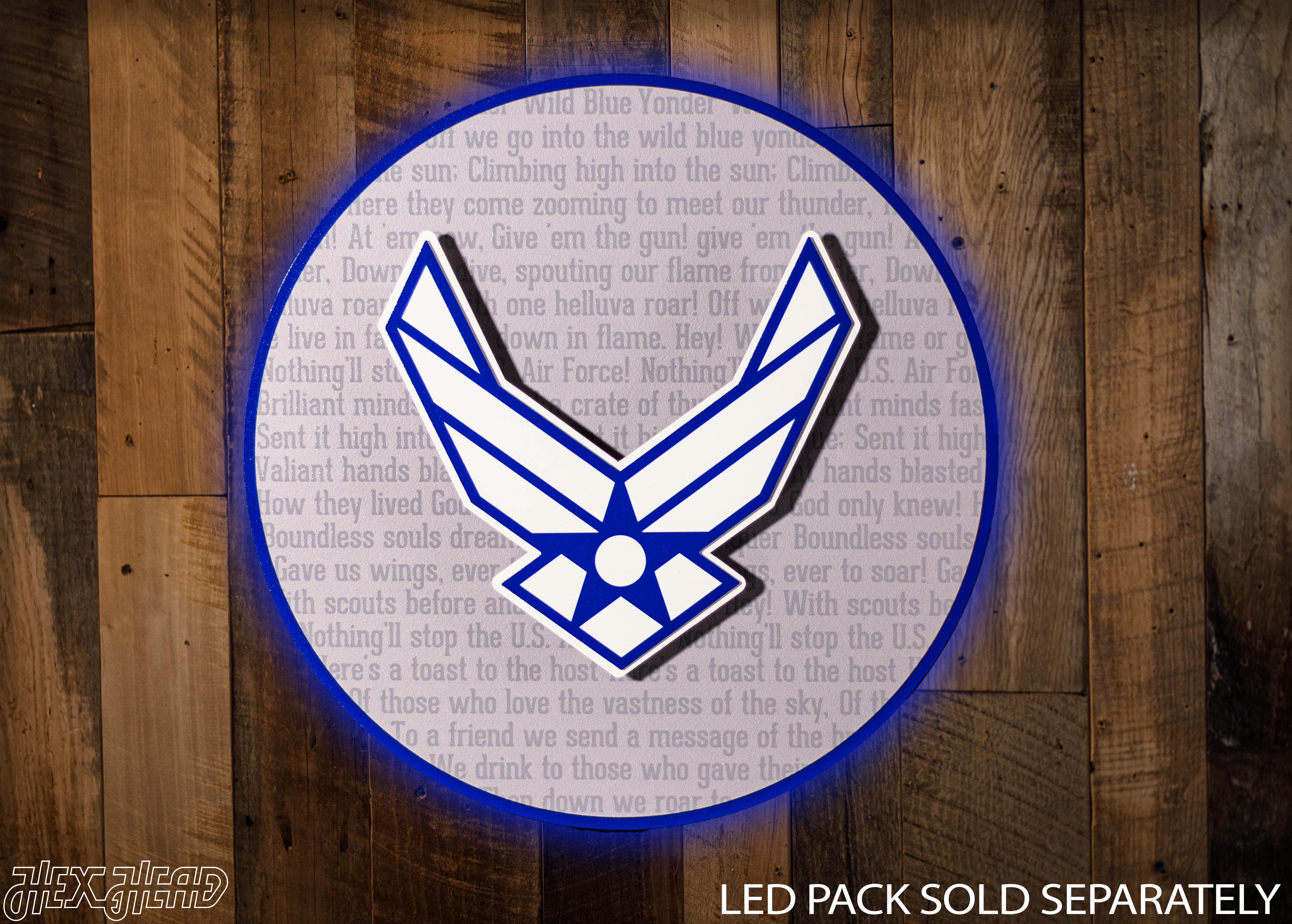 United States Air Force CRAFT SERIES 3D Embossed Metal Wall Art