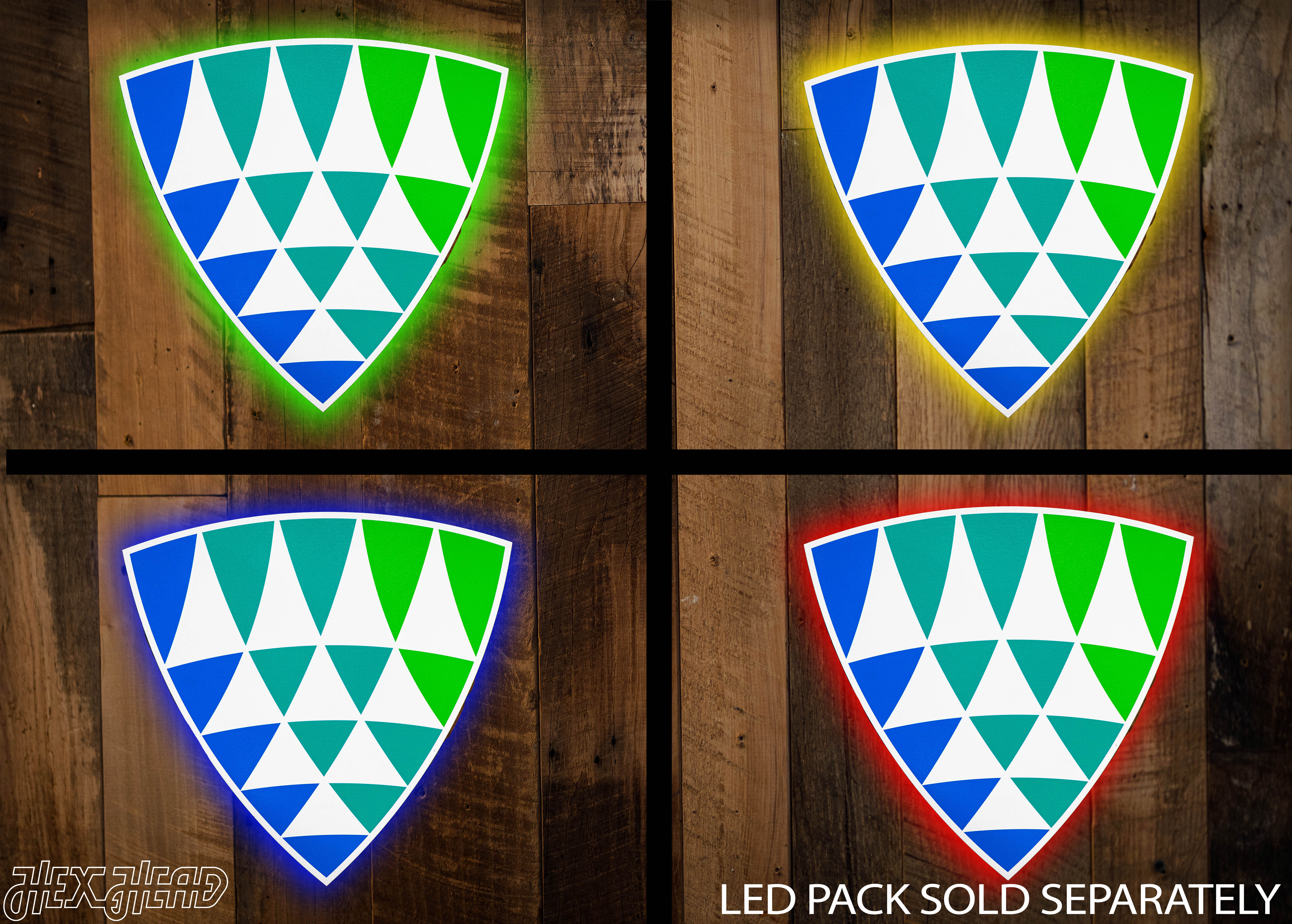 Lineage Shield SINGLE Layer Metal Art- SET of 3