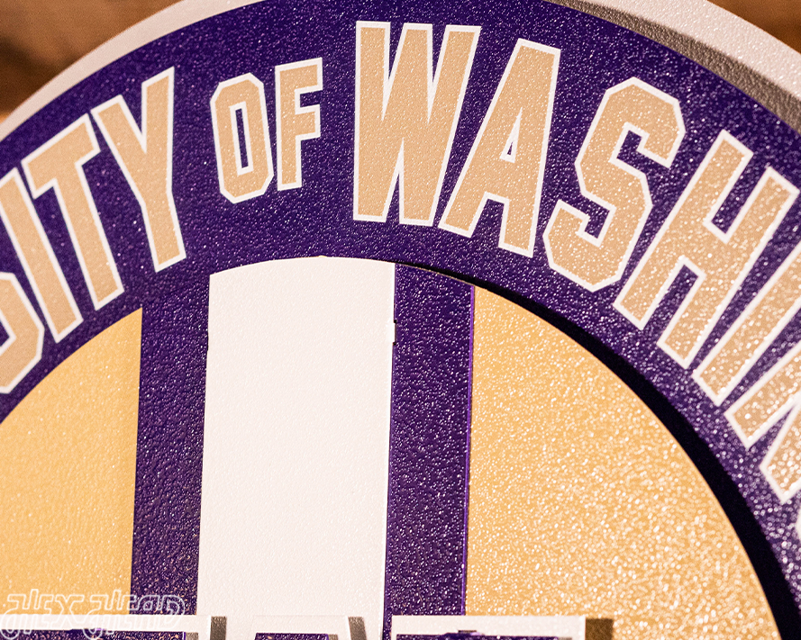 Washington Huskies Crest 3D Metal Wall Art