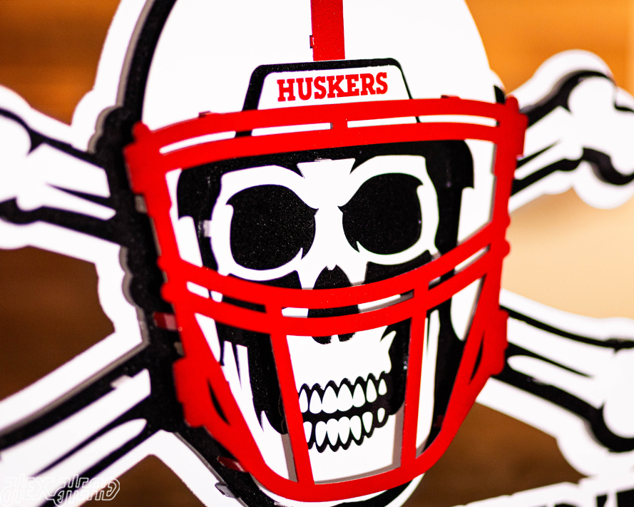 Nebraska Huskers "BLACKSHIRTS" 3D Vintage Metal Wall Art