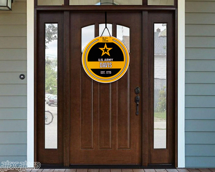 United States Army Personalized Monogram Metal Art