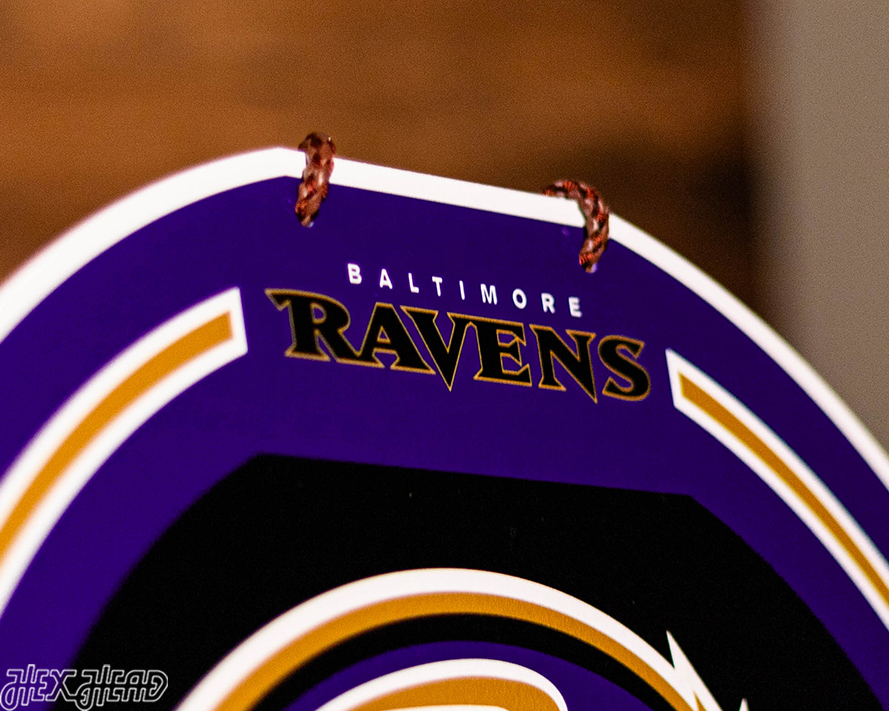 Baltimore Ravens Personalized Monogram Metal Art