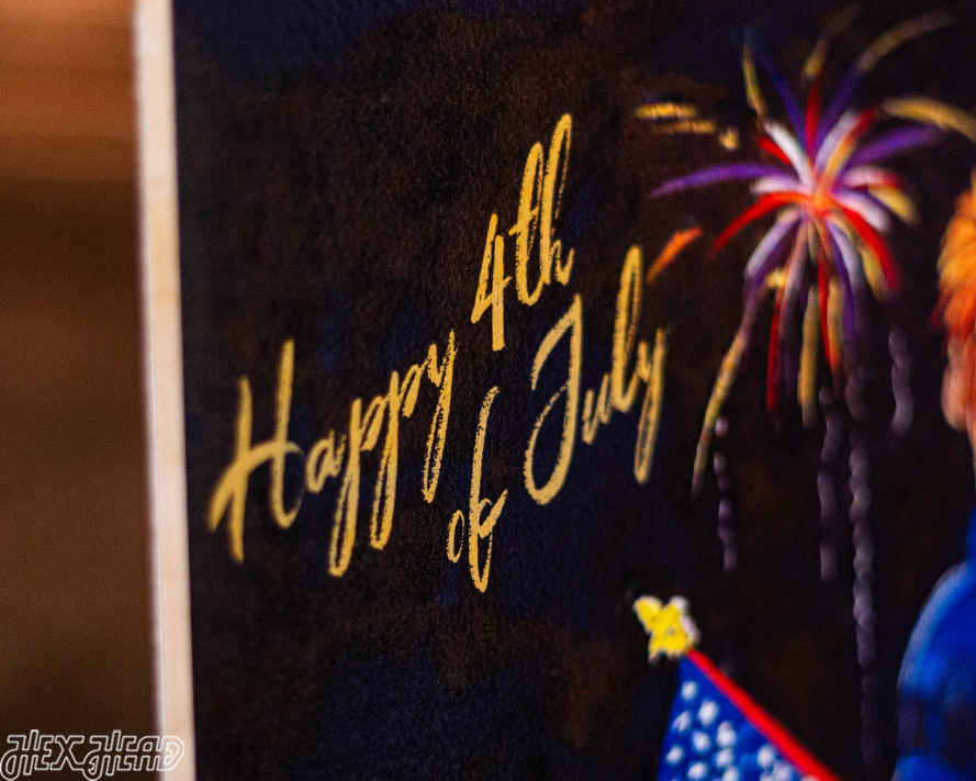 4th Of July Hex Head ORIGINAL Single Layer Metal Wall Art