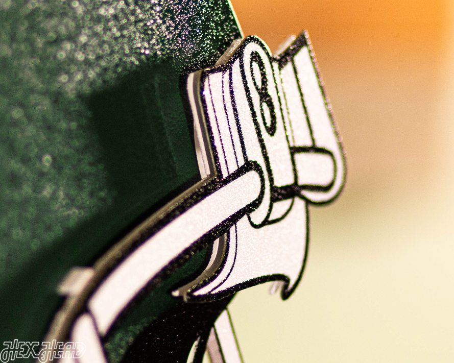 BLITZ Collection - 8 Layer New York Jets Helmet 3D Vintage Metal Wall Art