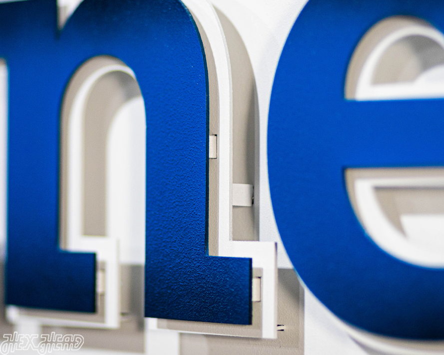 Lineage Full Rectangular Logo 3D Metal Wall Art