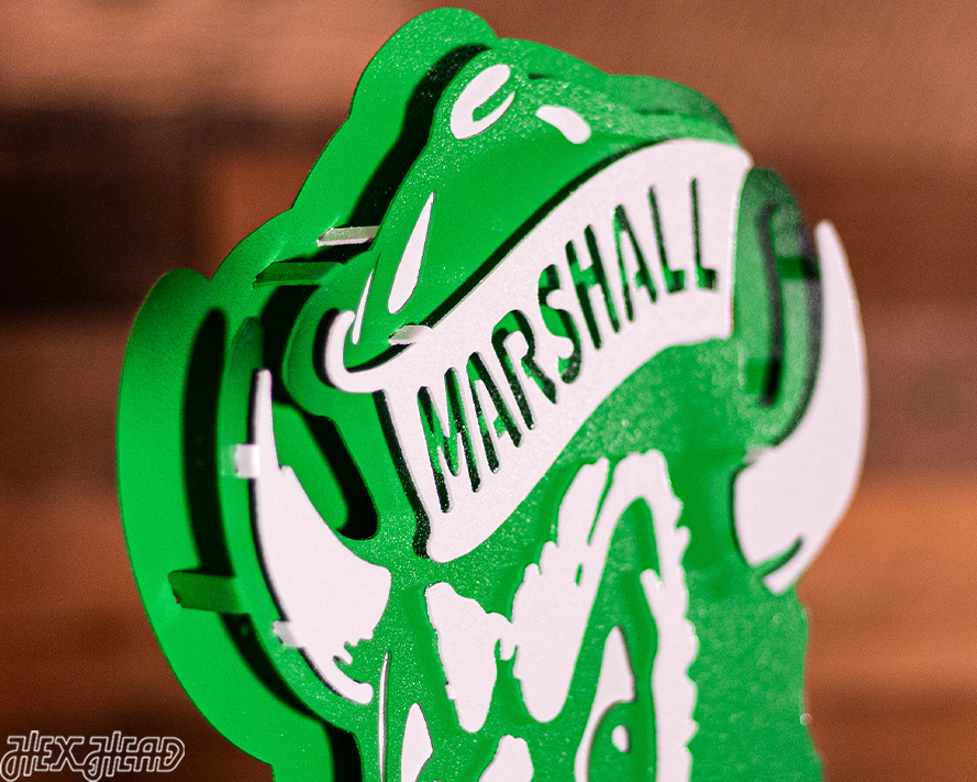 Marshall Thundering Herd VAULT Throwback 3D Metal Wall Art