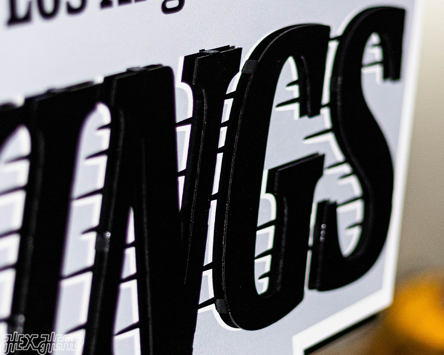 Los Angeles Kings 3D Vintage Metal Wall Art