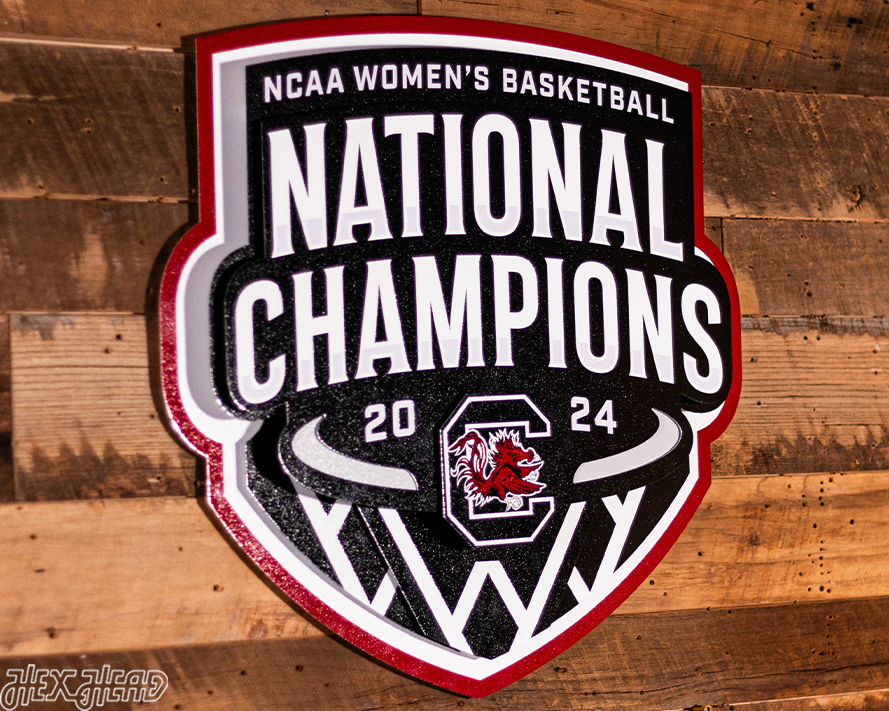 South Carolina Gamecocks 2024 National Champions 3D Metal Wall Art