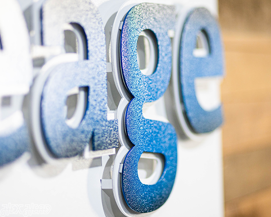 Lineage Full Rectangular Logo 3D Metal Wall Art