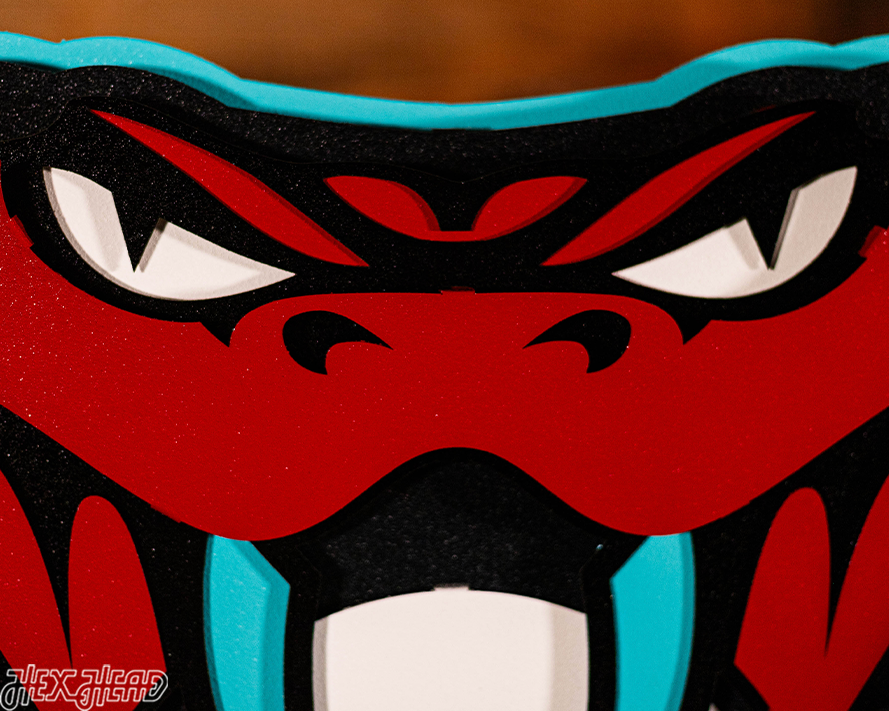 Arizona Diamondbacks Mascot 3D Vintage Metal Wall Art