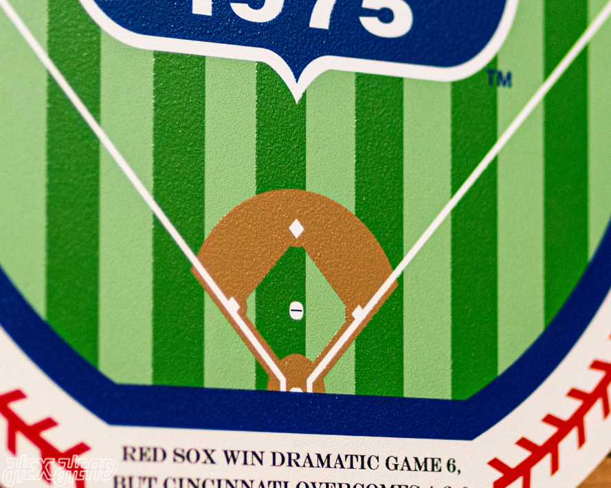 VARSITY Collection- SINGLE Layer 1975 World Series Cincinnati Reds Metal Wall Art