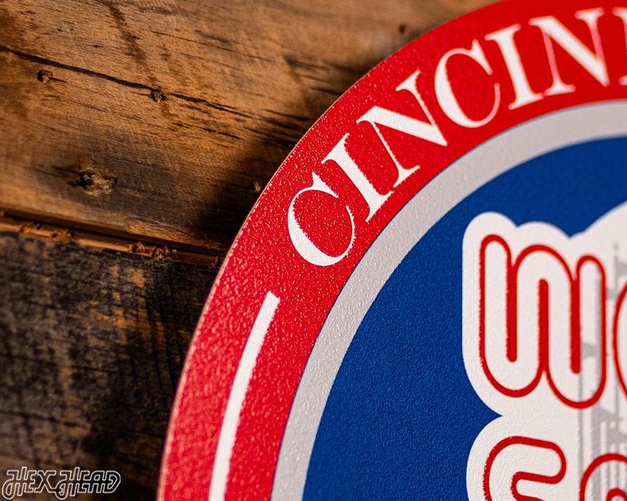 VARSITY Collection- SINGLE Layer 1976 World Series Cincinnati Reds Metal Wall Art