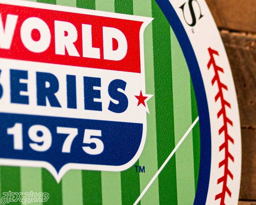 VARSITY Collection- SINGLE Layer 1975 World Series Cincinnati Reds Metal Wall Art