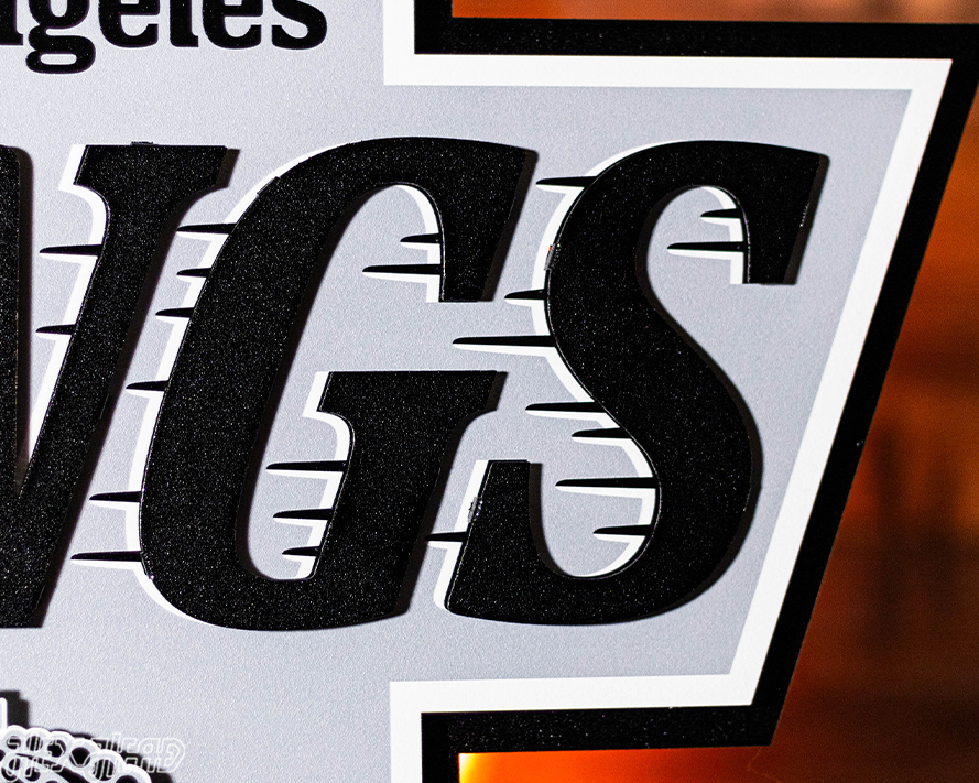 Los Angeles Kings 3D Vintage Metal Wall Art