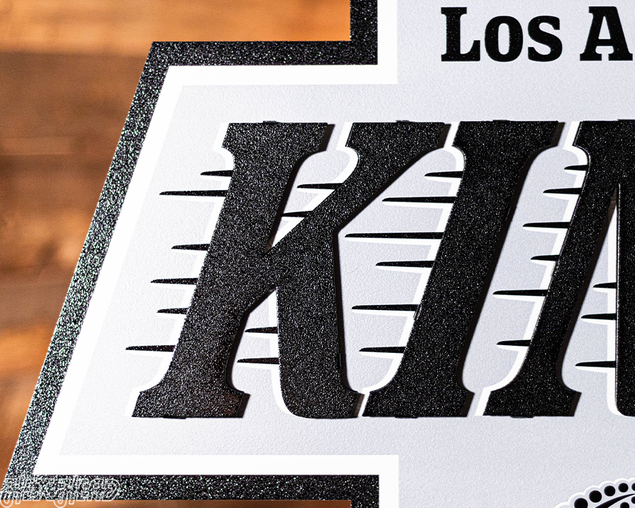 Los Angeles Kings 3D Vintage Metal Wall Art