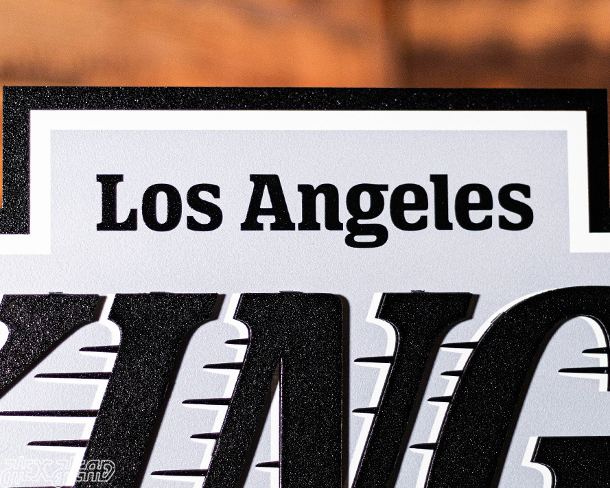 Los Angeles Kings 3D Vintage Metal Wall Art