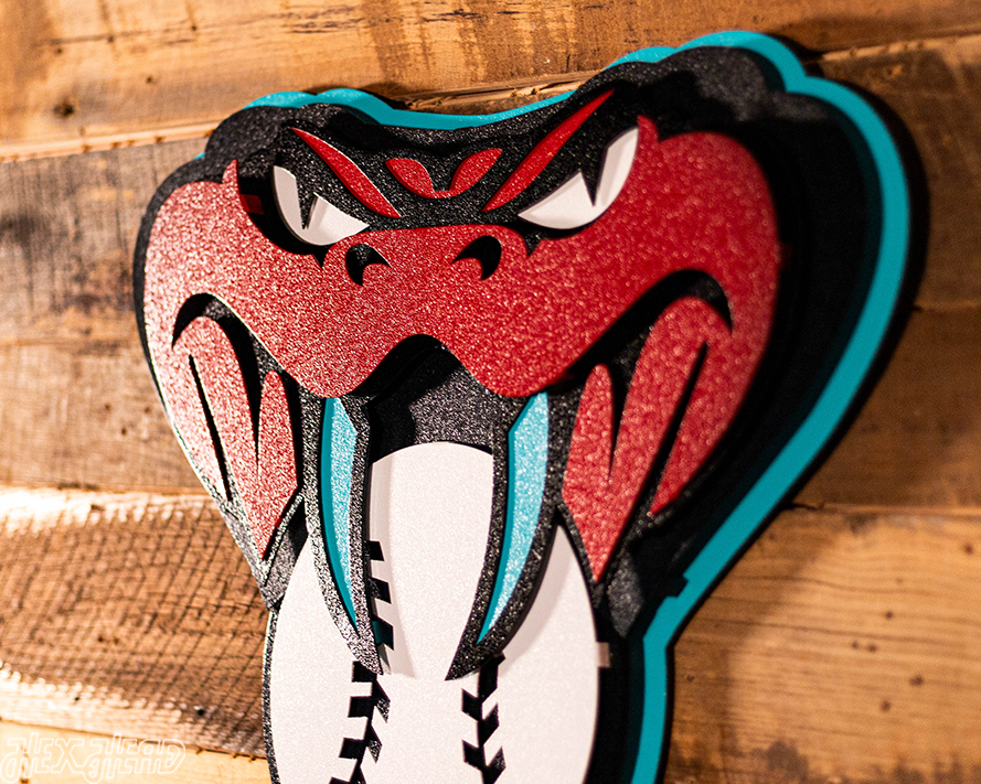 Arizona Diamondbacks Mascot 3D Vintage Metal Wall Art