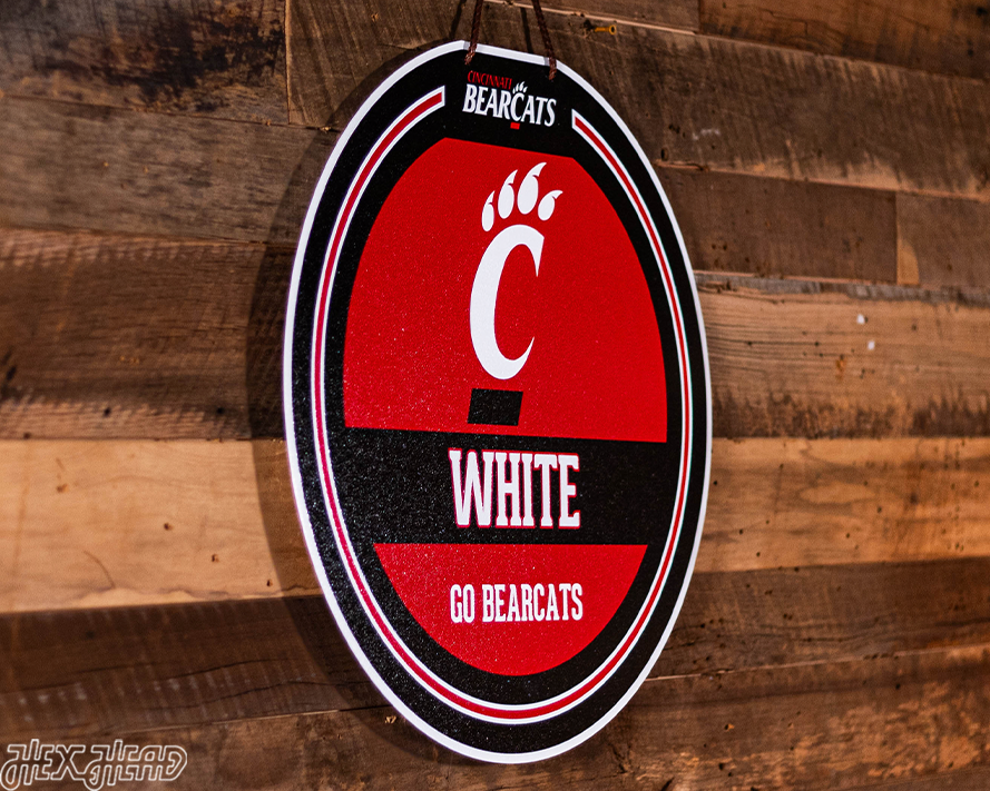 Cincinnati Bearcats Personalized Monogram Metal Art