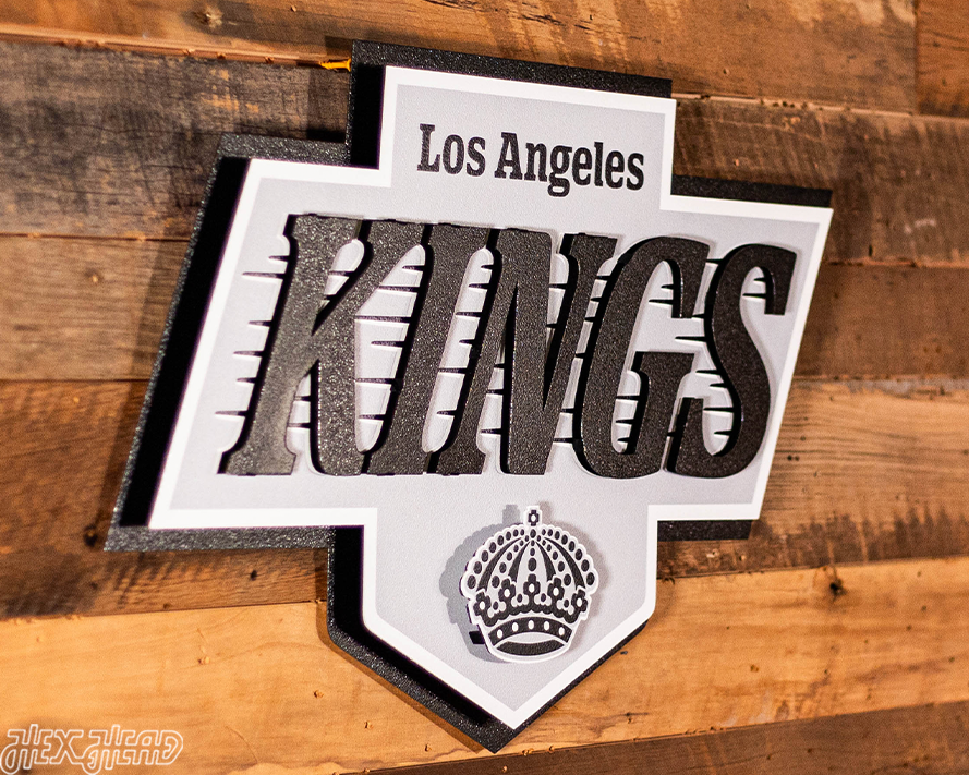 Los Angeles Kings 3D Vintage Metal Wall Art