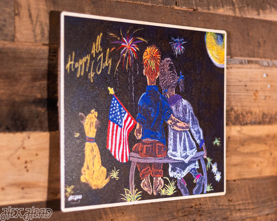 4th Of July Hex Head ORIGINAL Single Layer Metal Wall Art