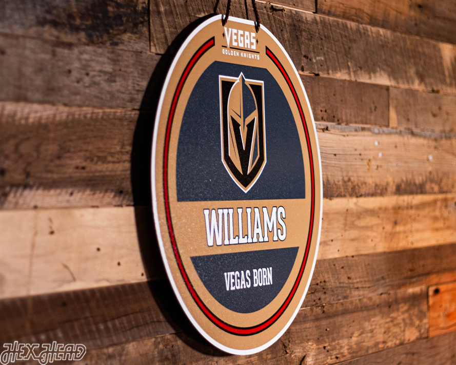 Vegas Golden Knights Personalized Monogram Metal Art