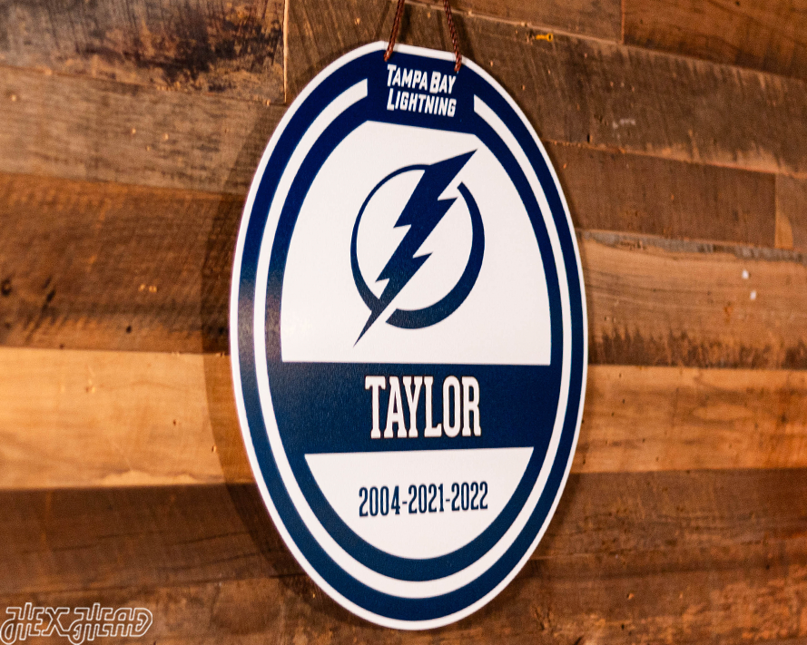 Tampa Bay Lightning Personalized Monogram Metal Art