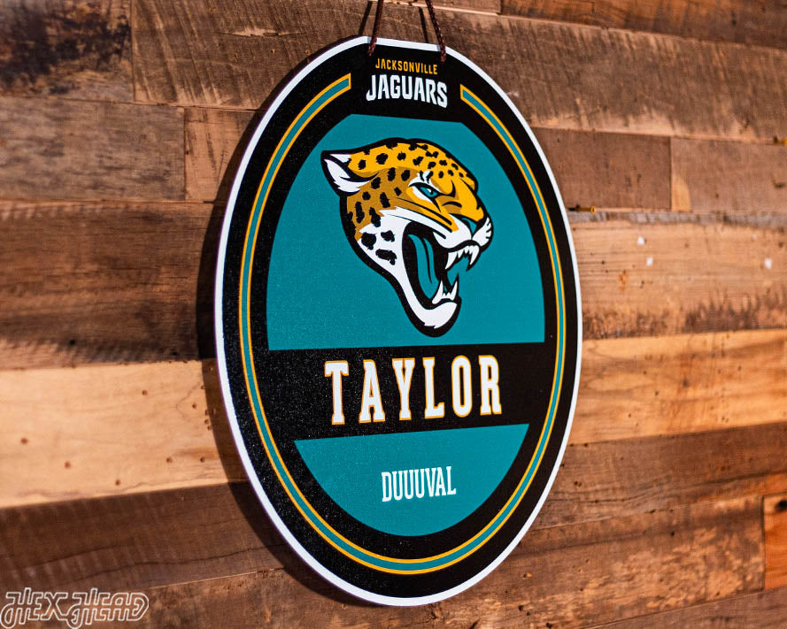 Jacksonville Jaguars Personalized Monogram Metal Art