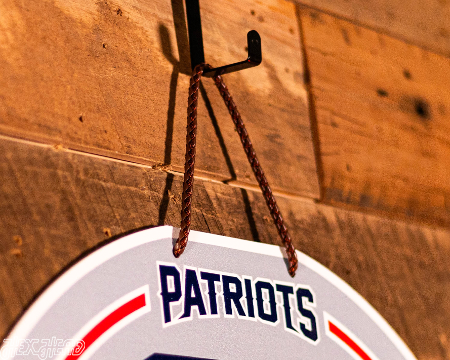 New England Patriots Personalized Monogram Metal Art