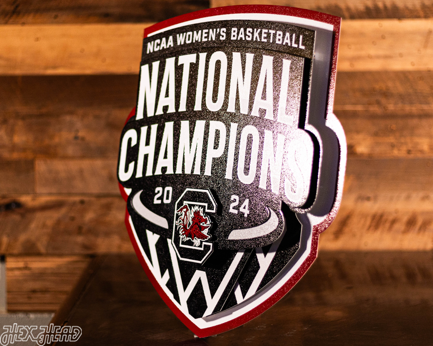 South Carolina Gamecocks 2024 National Champions 3D Metal Wall Art