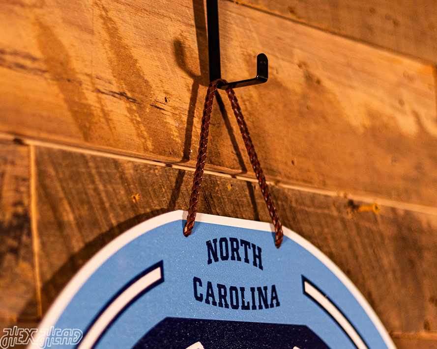 North Carolina Tar Heels Personalized Monogram Metal Art