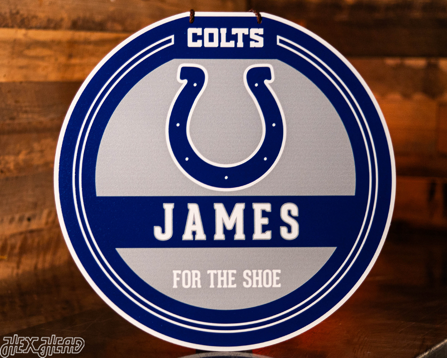 Indianapolis Colts Personalized Monogram Metal Art