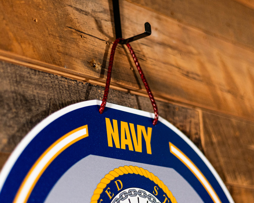 United States Navy Personalized Monogram Metal Art
