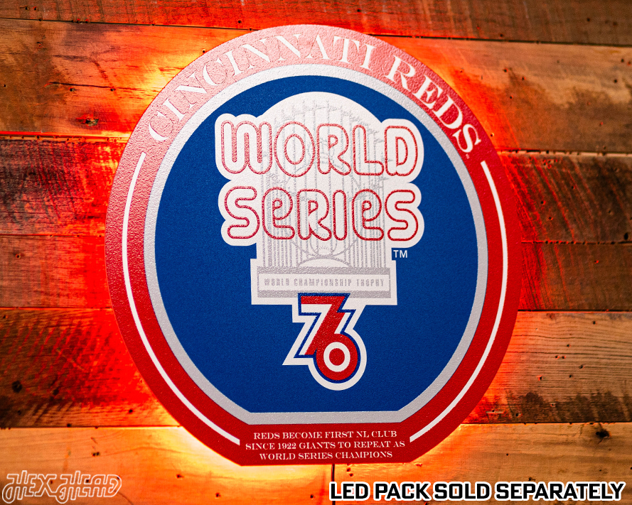 VARSITY Collection- SINGLE Layer 1976 World Series Cincinnati Reds Metal Wall Art
