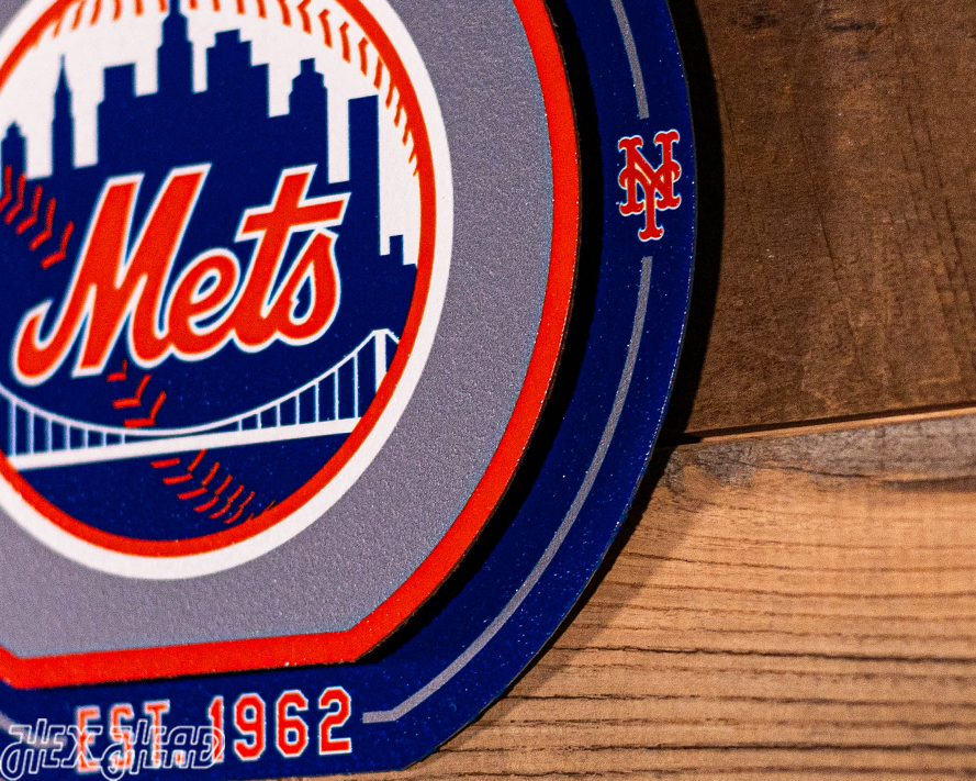 New York Mets "Double Play" On the Shelf or on the Wall Art