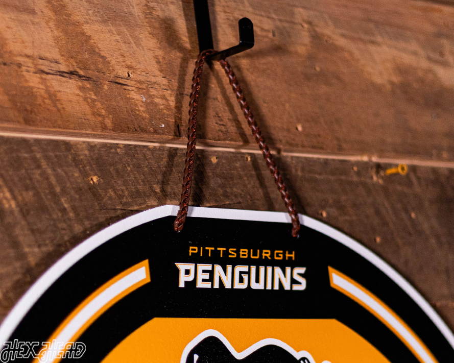 Pittsburgh Penguins Personalized Monogram Metal Art