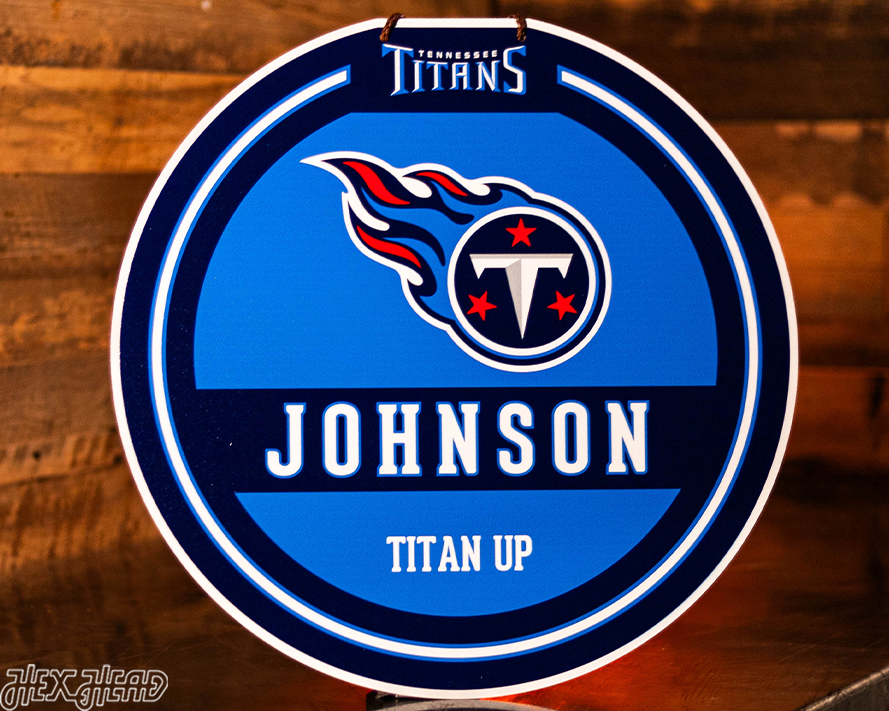 Tennessee Titans Personalized Monogram Metal Art