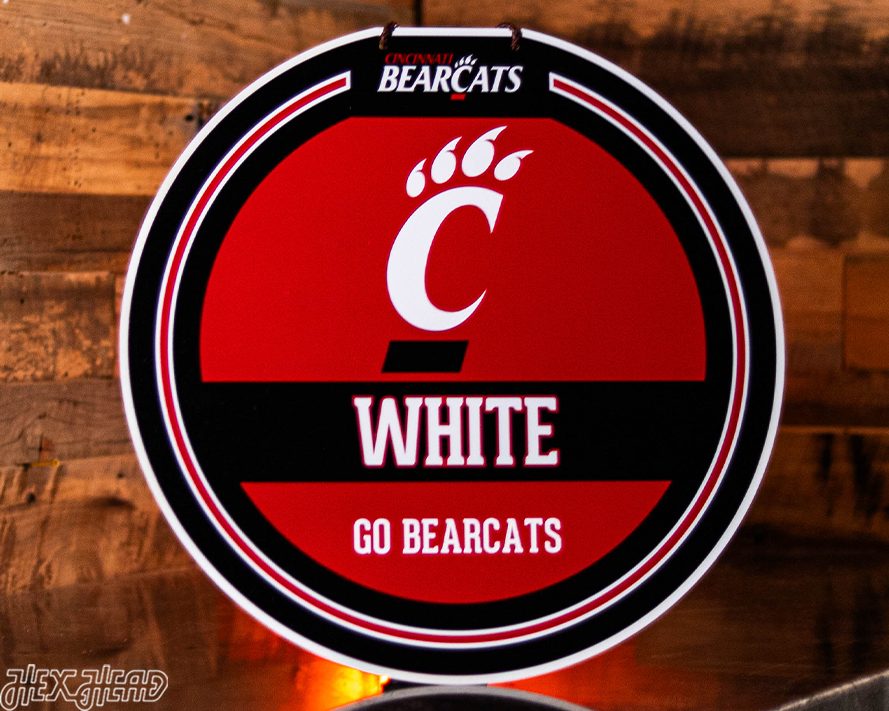 Cincinnati Bearcats Personalized Monogram Metal Art