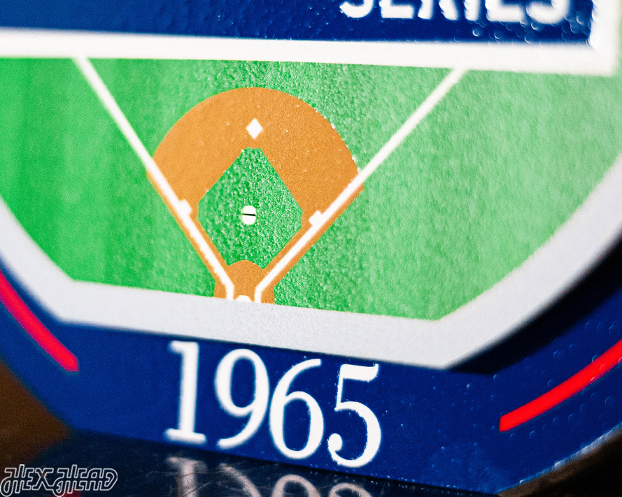 Los Angeles Dodgers 1965 World Series "Double Play" On the Shelf or on the Wall Art