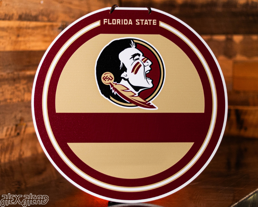 Florida State Seminoles Personalized Monogram Metal Art