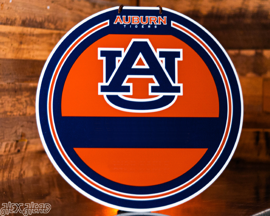 Auburn Tigers Personalized Monogram Metal Art