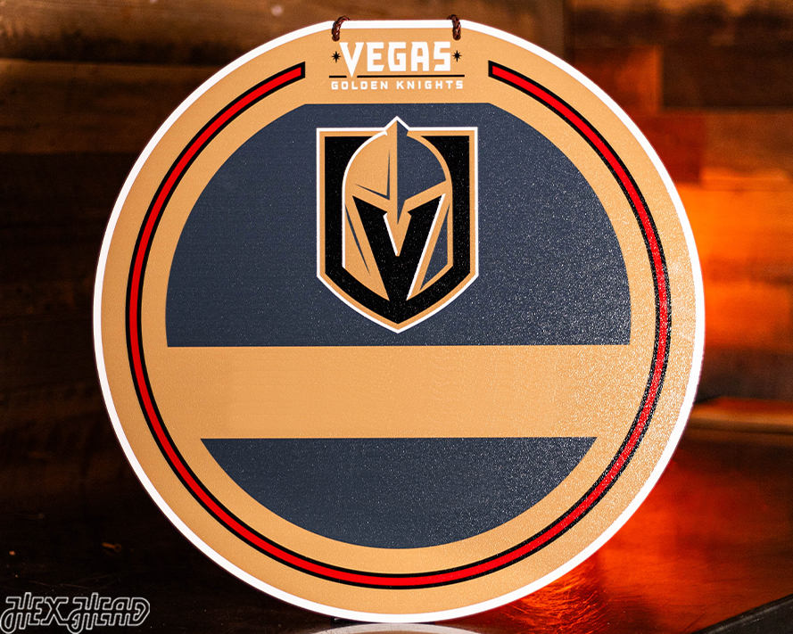 Vegas Golden Knights Personalized Monogram Metal Art