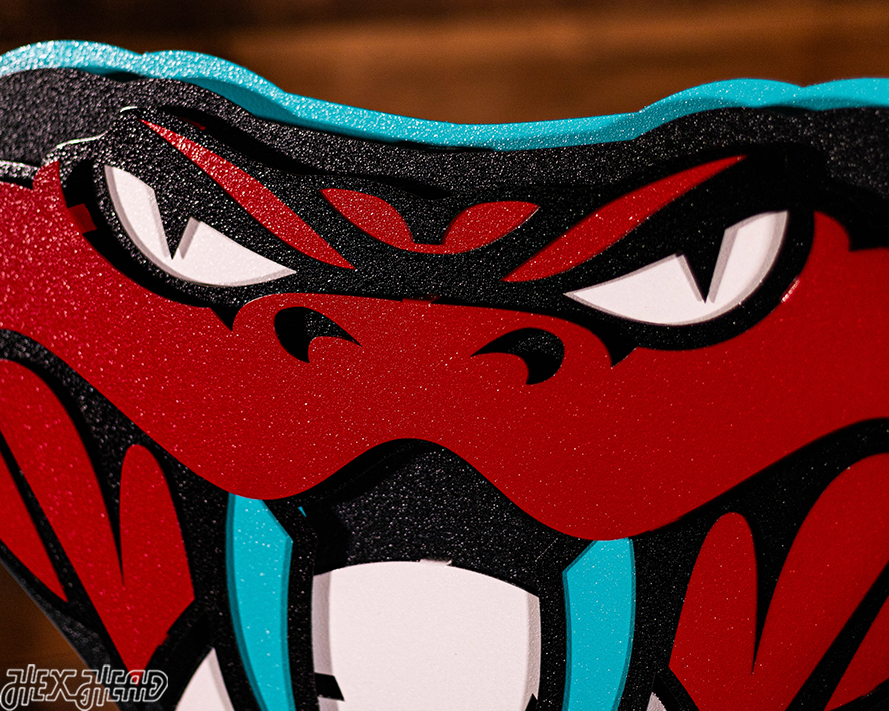 Arizona Diamondbacks Mascot 3D Vintage Metal Wall Art