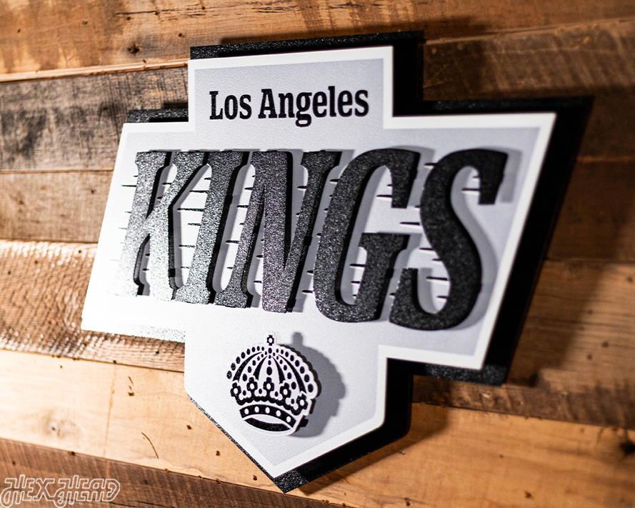 Los Angeles Kings 3D Vintage Metal Wall Art
